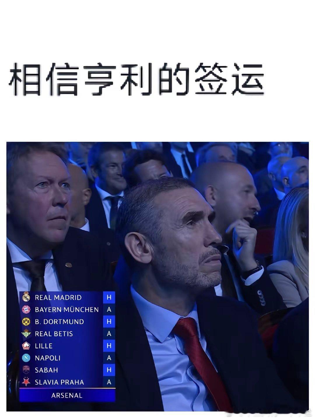 阿森纳这什么签啊 欧冠抽签 ​​​