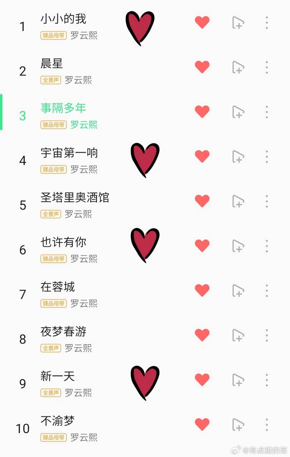 罗云熙新专辑小小的我 新专辑《小小的我》，目前是双金唱片专辑里面有四首是哥哥自己