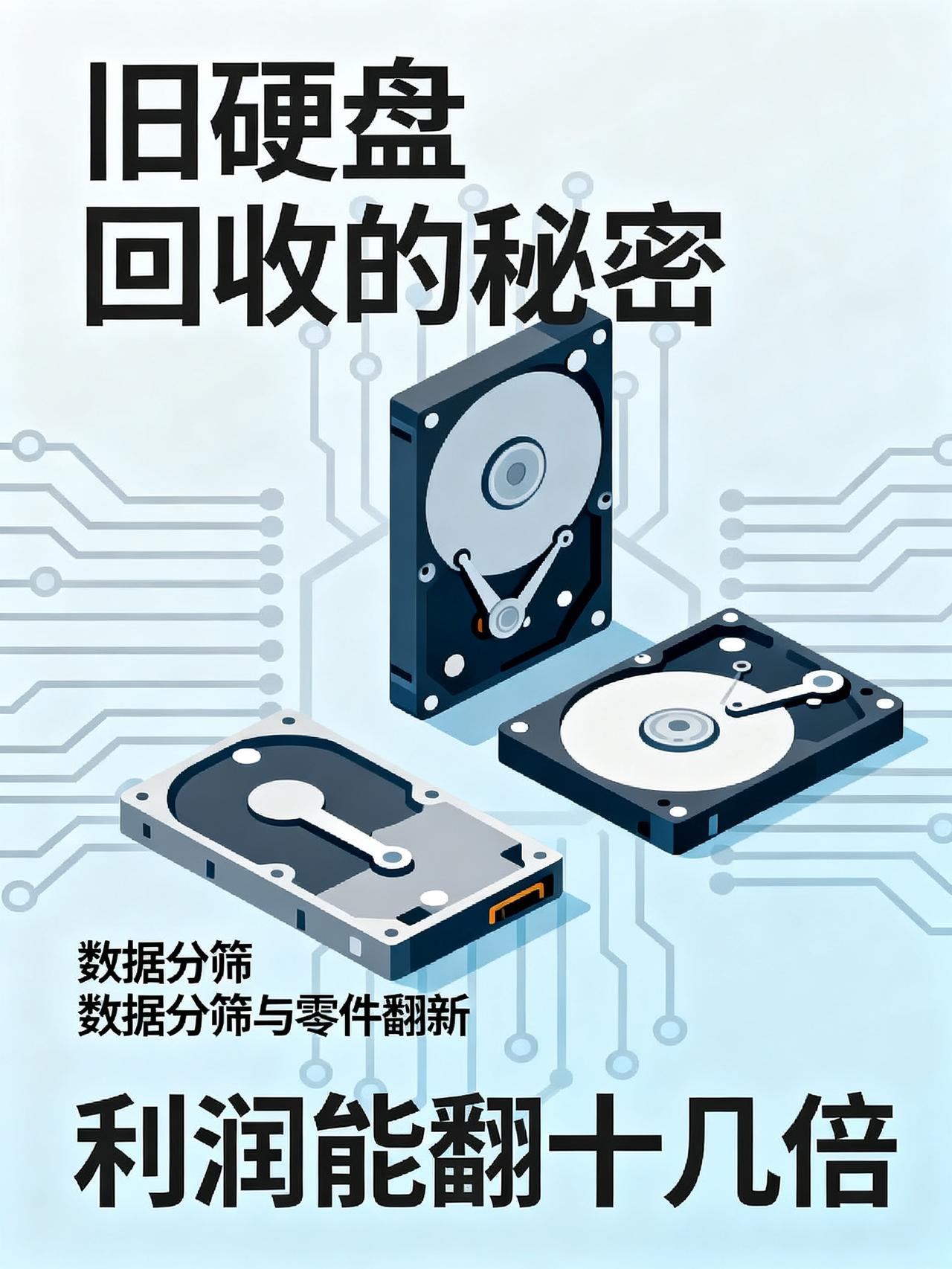 硬盘回收商，笑疯了 80块回收旧盘 回收旧盘能不能赚钱？
前阵子有人花80块收了