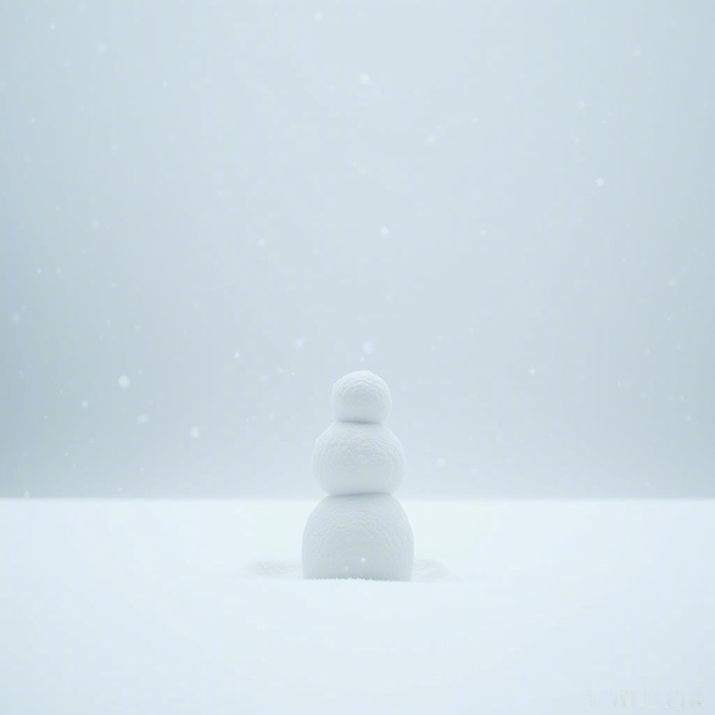 雪花飘舞，雪人静立，这就是冬天的简单快乐！❄️☃️  冬季雪景   可爱雪人 （