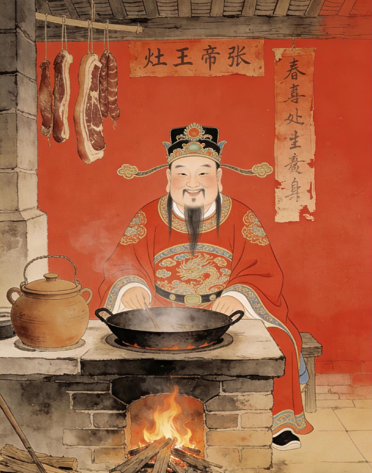 灶王爷本名张单，字子郭，民间也叫张生、张禅。
相传他因悔悟钻灶自焚，被玉帝封为司