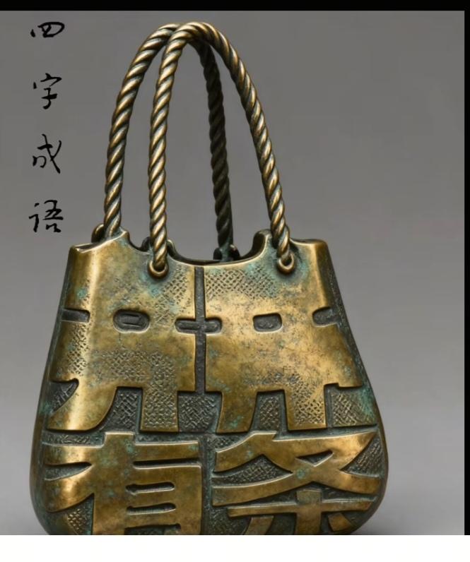〔看图猜字〕图中画面隐藏几个字。作者太有才了！造型挺别致。有欣赏价值。你能看出来