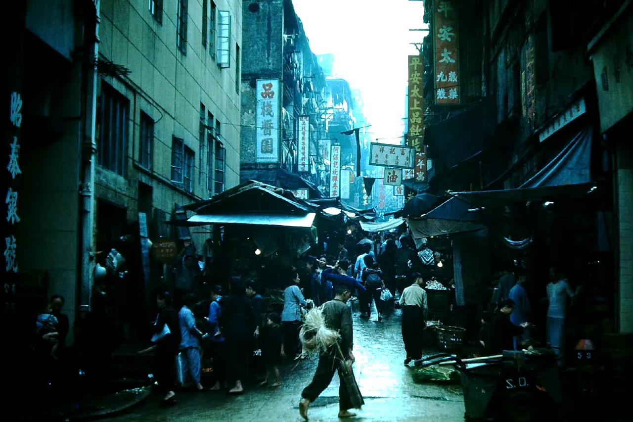 香港街头，1952年摄。 ​​​