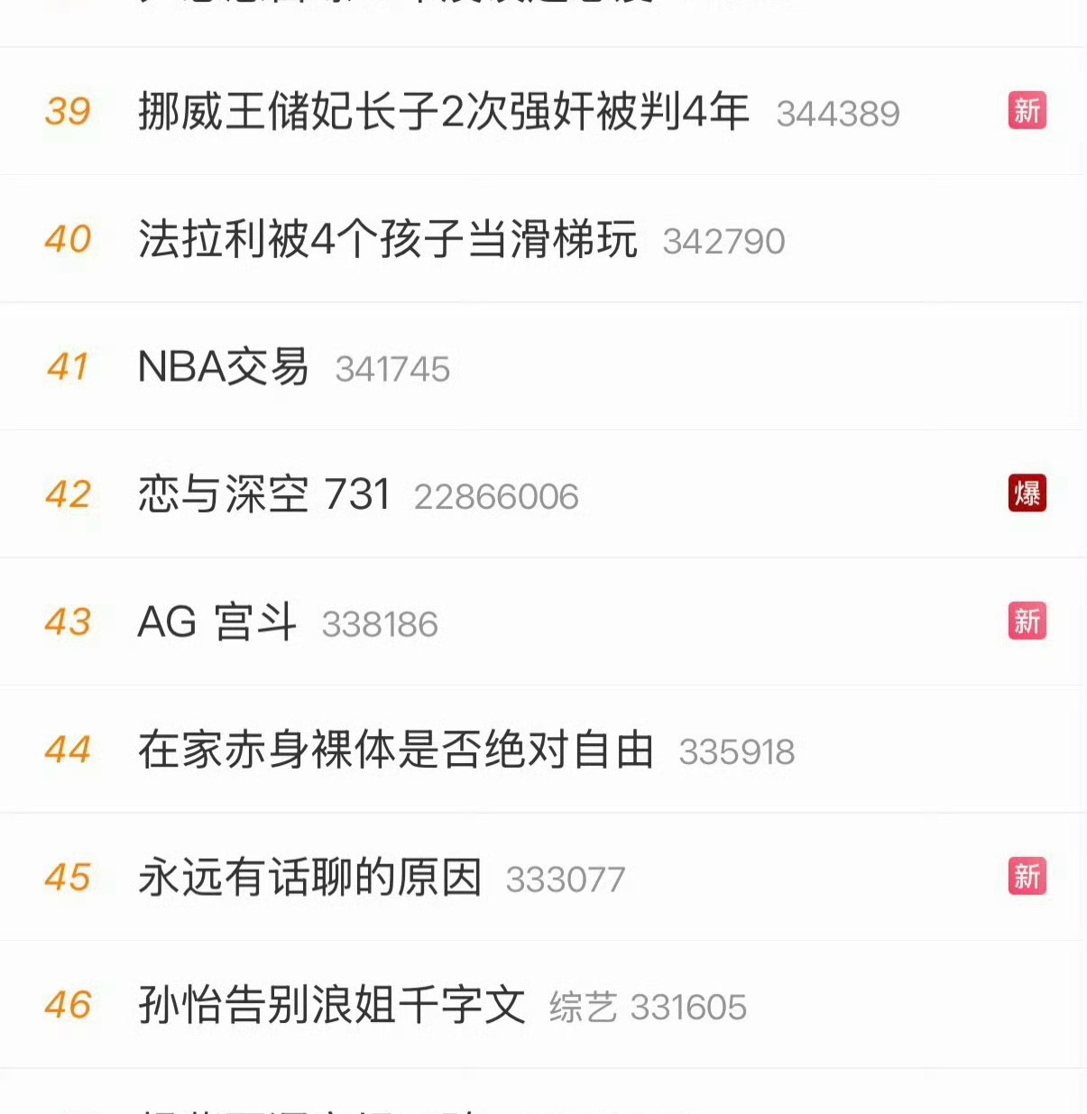 恋与深空 731讲个笑话，词条爆了但是排在42名 