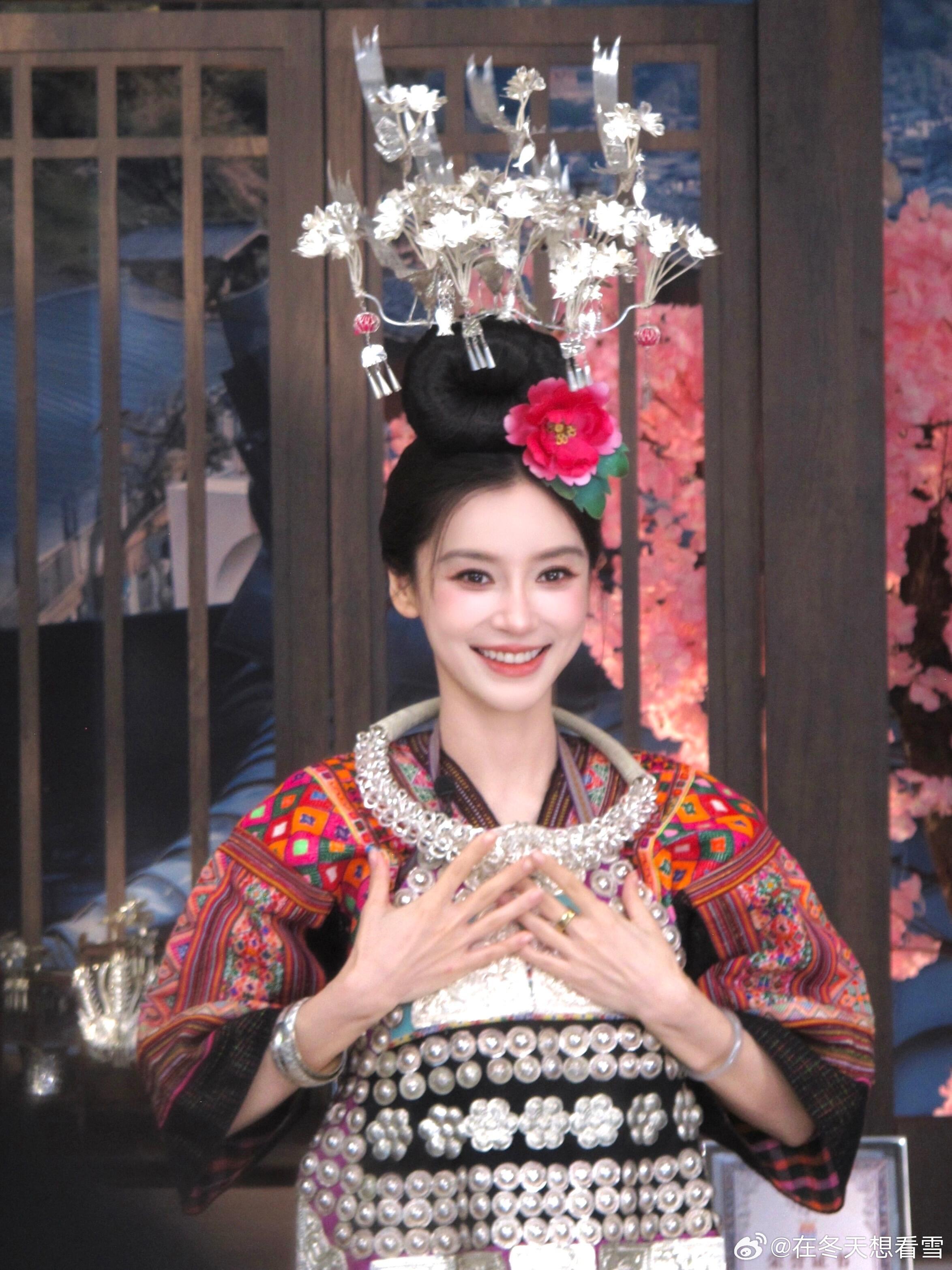 Angelababy14岁中华娘造型从小美到大真的不是说说而已，14岁的时候颜值