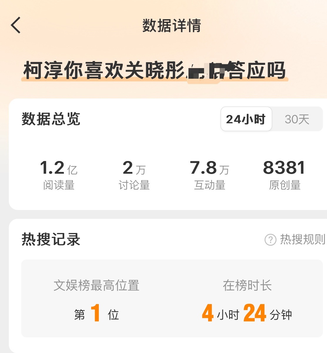1.2亿都赶超你的收视率了给鹿晗跪一个吧​​​