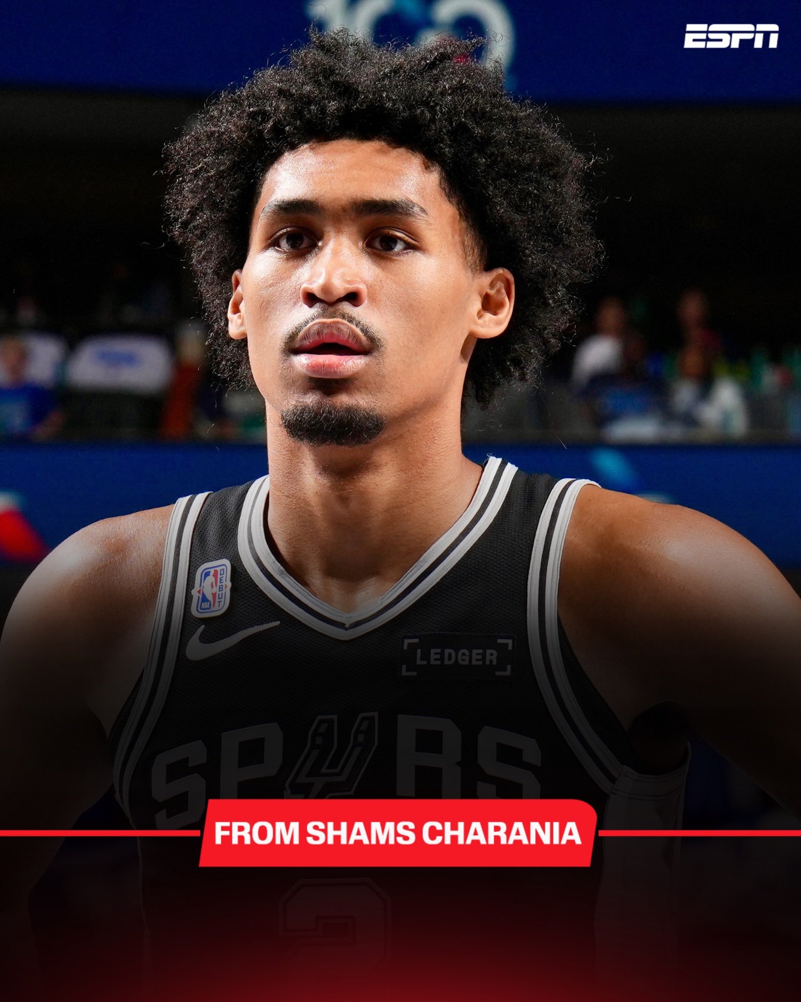 Shams：哈珀左小腿拉伤，将缺席数周，根据核磁共振显示，他的缺席时间不会太长。