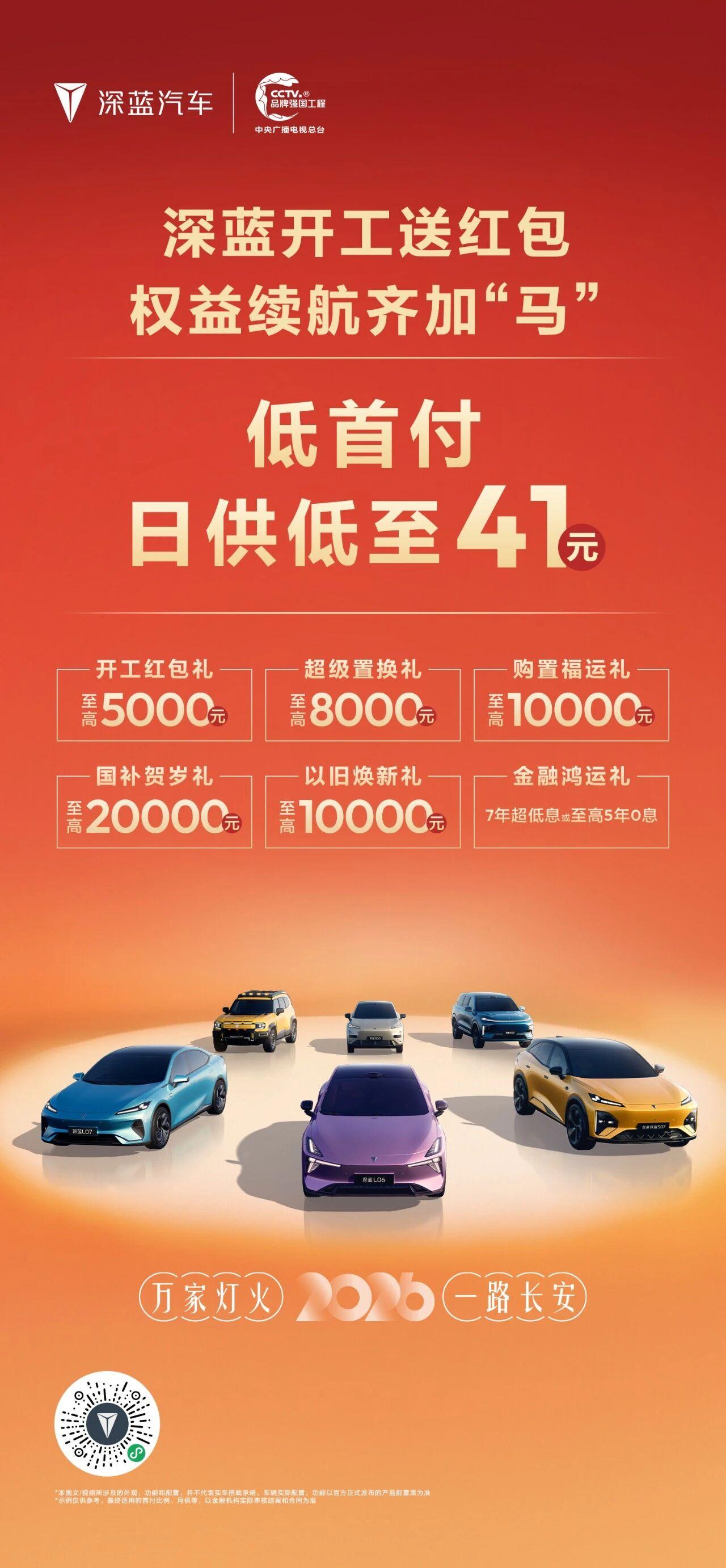 新年开工，满电出发
低首付，日供低至41元
多重福利叠加，优惠“马”力全开！