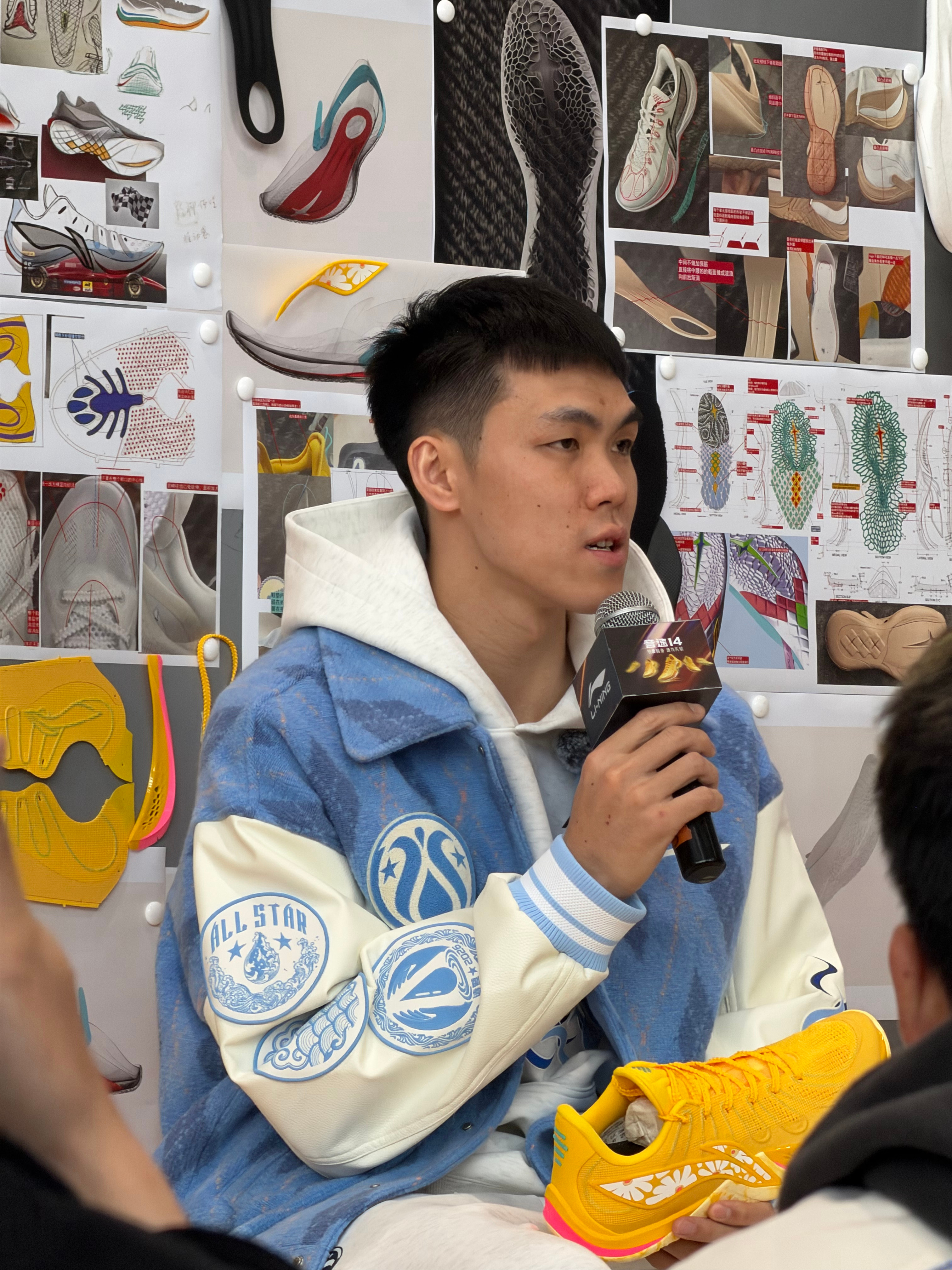 全明星第一站：音速14分享会。票王徐杰和刚刚加入李宁大家庭的庞峥麟，一会还有技巧