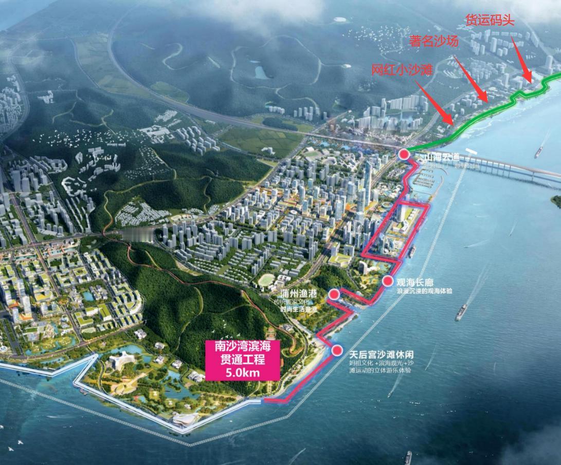 【南沙网红小沙滩有望解禁了吗？】南沙湾滨海岸线贯通项目（二期）即将招标，本次项目