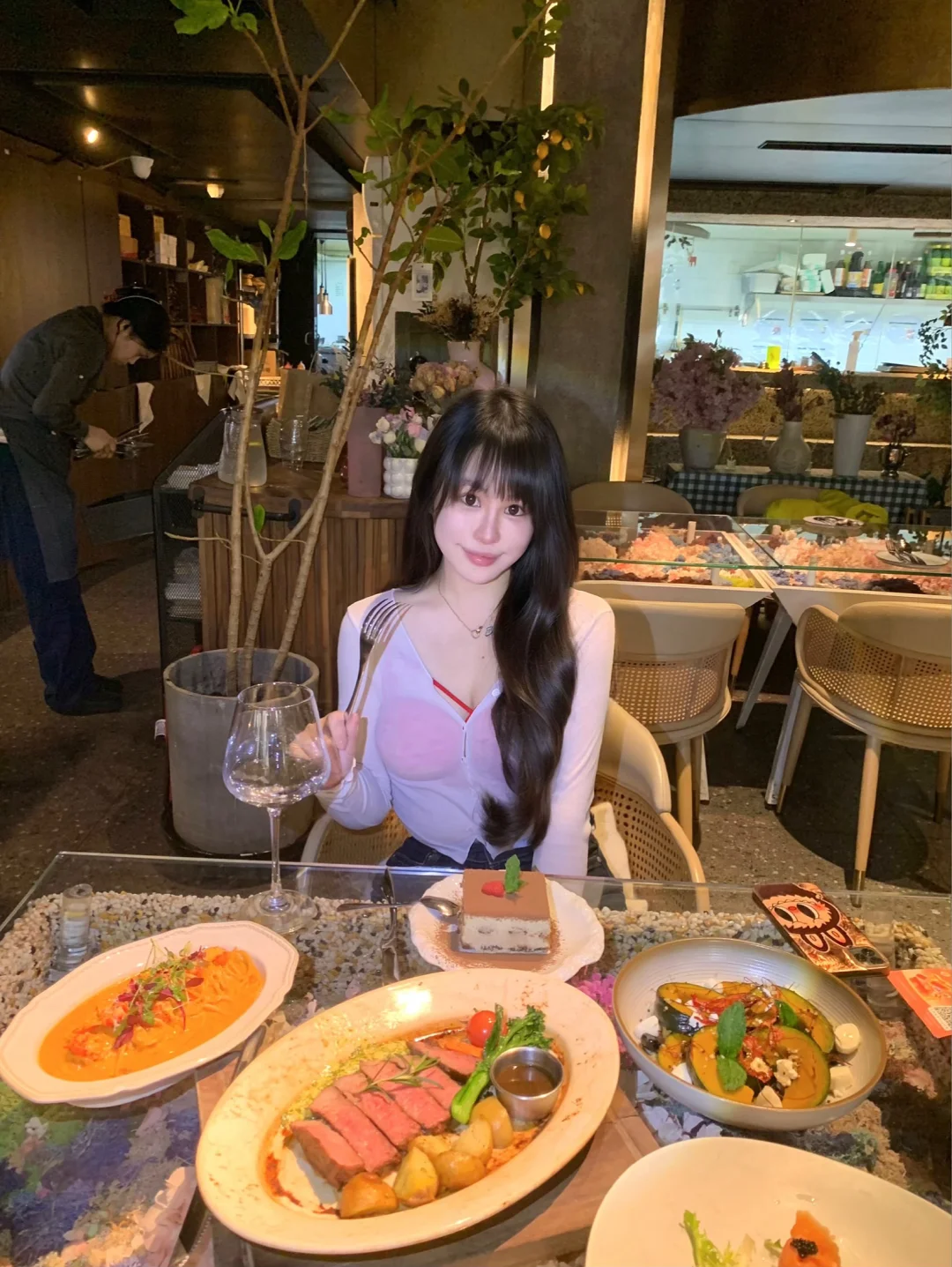 在北京偶遇治愈系植物花园西餐🌸💐🍃