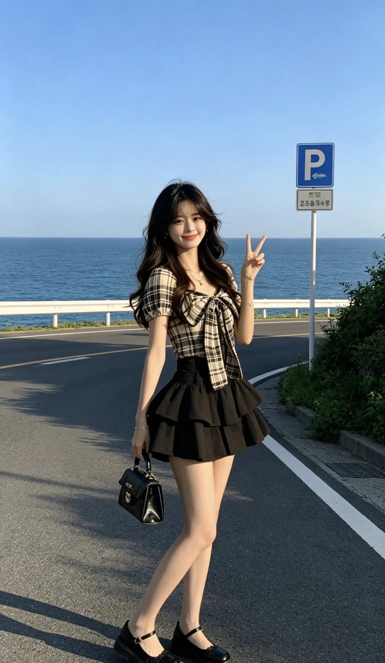 这就是甜妹。这么穿有点甜有点美