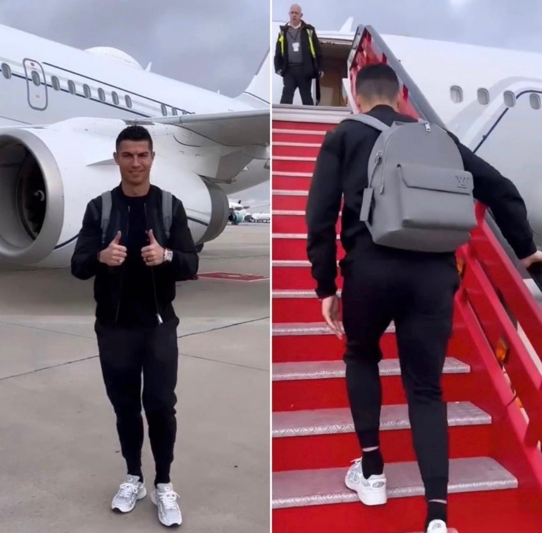 根据英国媒体报道，C罗名下私人飞机（庞巴迪环球快车）已经于3月2日晚8点从沙特利