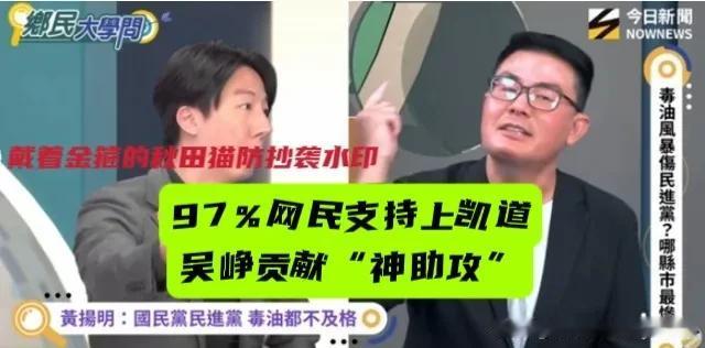 民调震撼！
岛内万人网络投票九成七支持、六成三表态725凯道见。蒋万安提议，获得