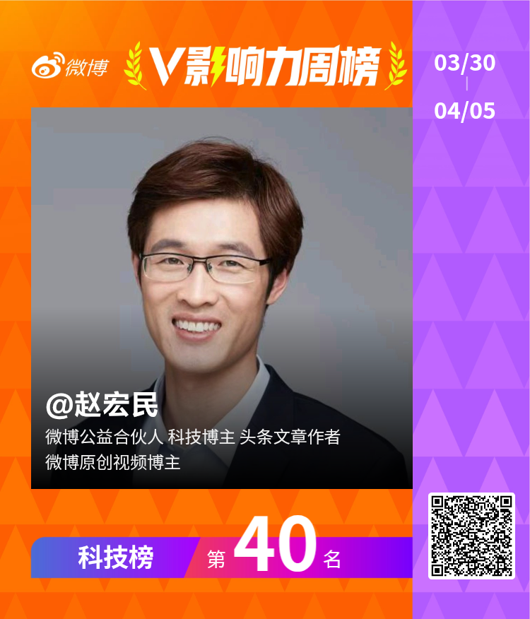 #V影响力榜# 2026年第14周，#宏民# 登上了第40名。 苏州