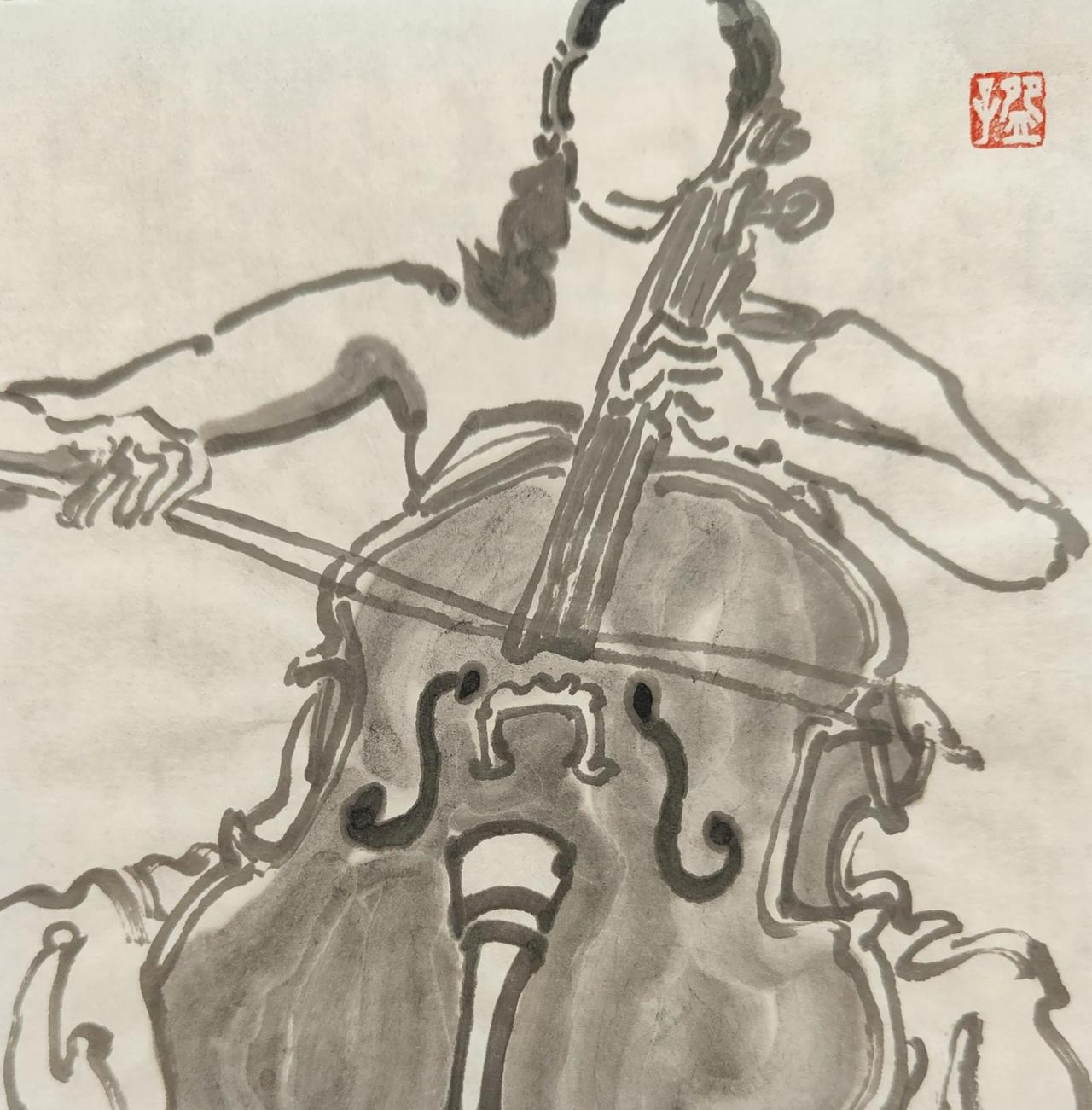 碗子的1/4平尺水墨#水墨碗子#