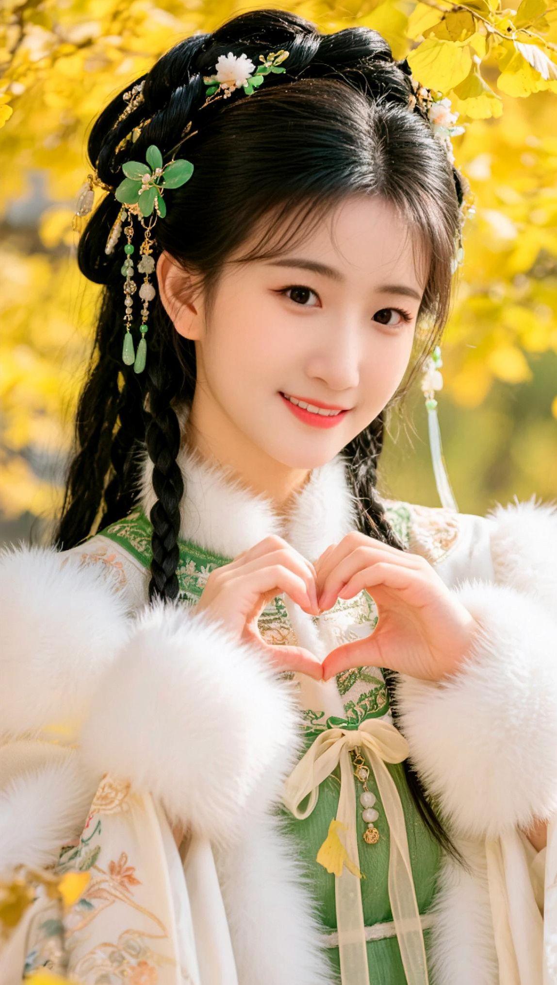 AI银杏柔美写真