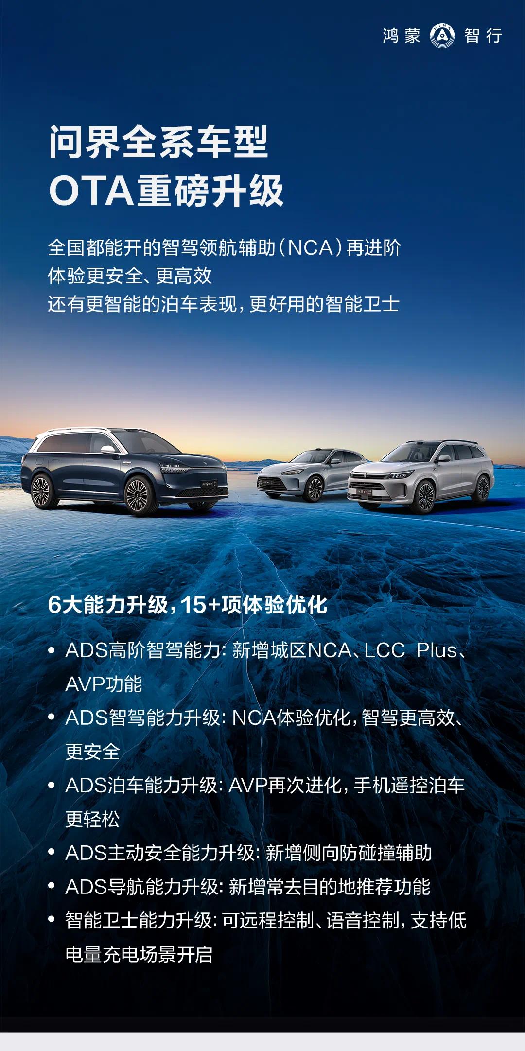 问界再推重磅OTA升级！AITO 问界全系车型升级了包括城区智驾领航辅助、城区车
