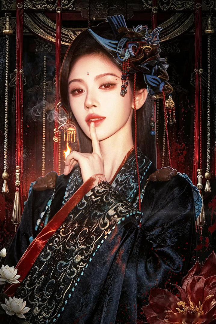 鞠婧祎手持加特林路透 清冷中带着锋利感，造型和角色适配度很高，《万花世界》这个画