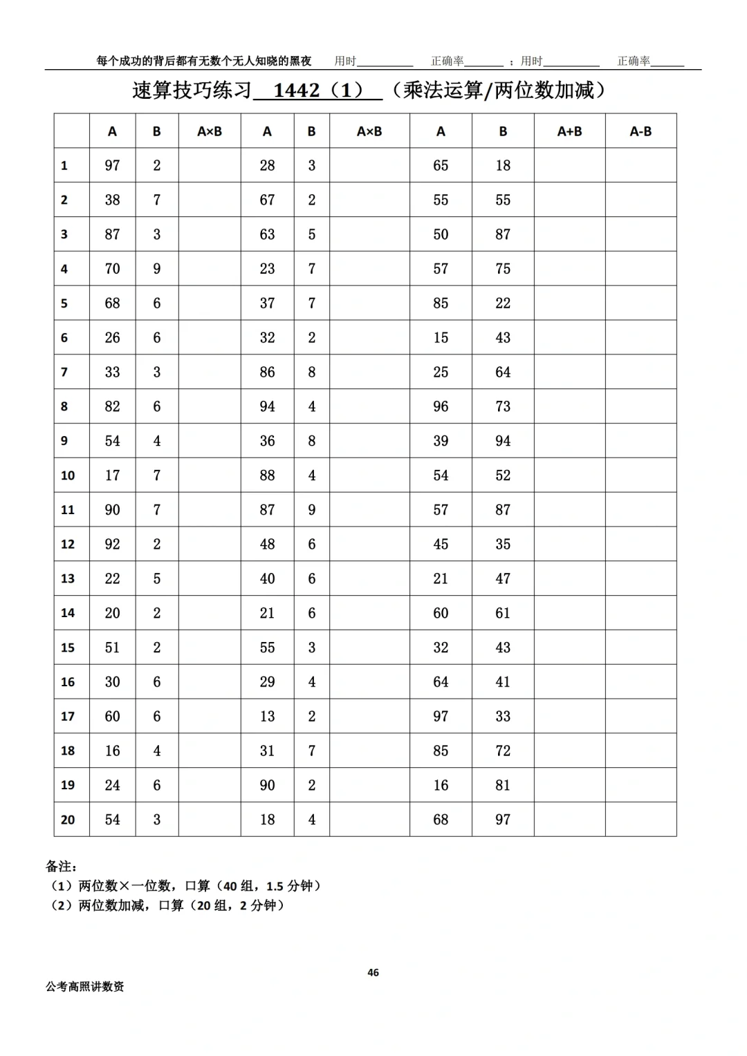 资料分析速算练习1442