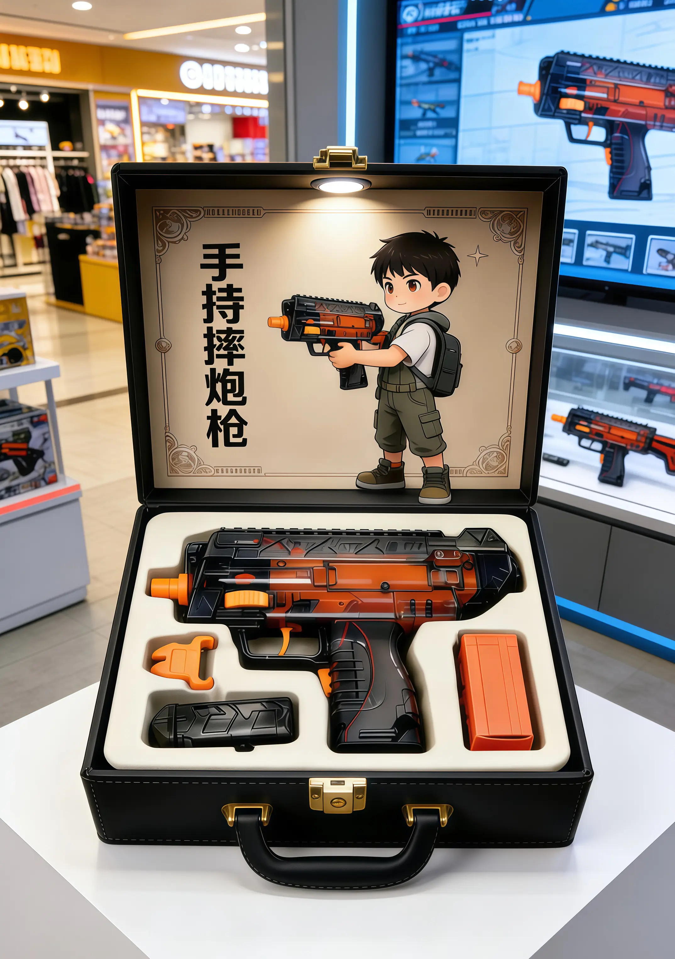 新年礼物男孩玩具手持摔炮枪玩具枪礼物