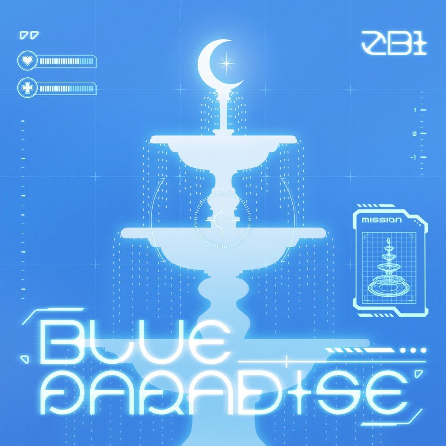 ZB1组合[超话] 迷你五辑《BLUE PARADISE》H榜首周销量：1,25