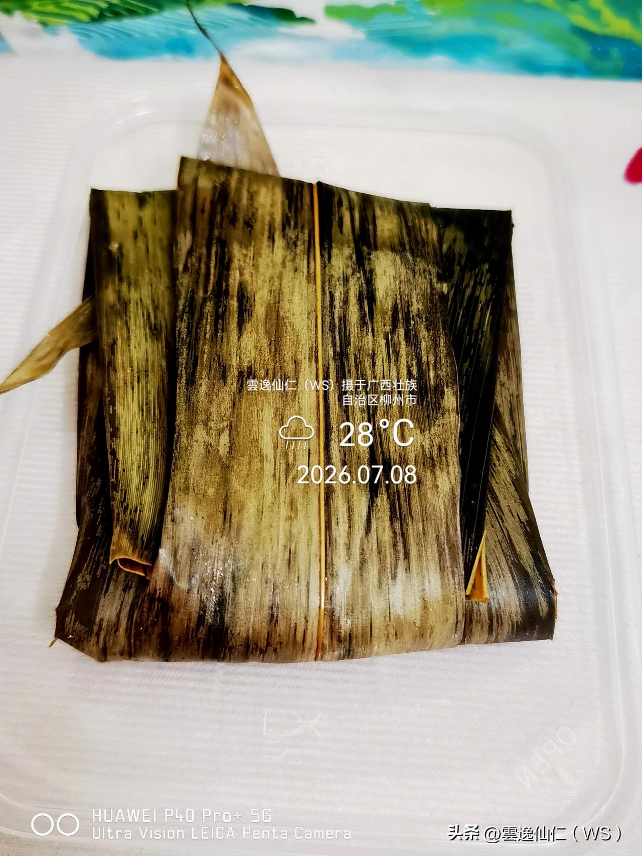 月居生活记录（100137）广西壮族自治区柳州市（175）品尝小吃44：叶子粑（