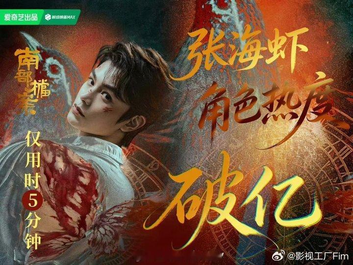 南部档案丁禹兮张海虾热度破亿 张海虾热度破亿 太厉害了 