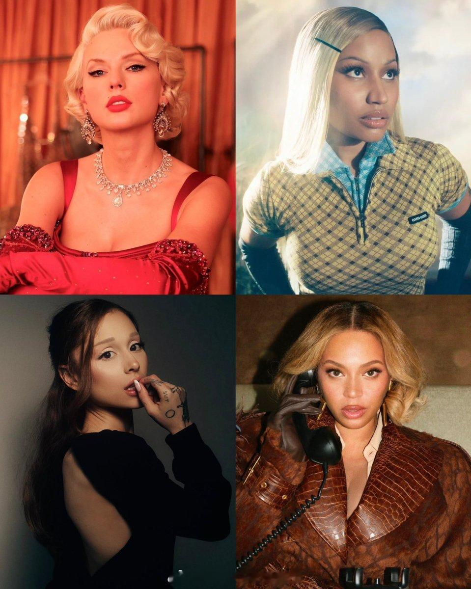 TaylorSwift 截至目前，共有 4 位女歌手在 Billboard Ho