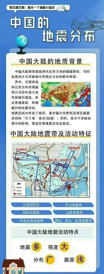 咱们国家大陆地区为什么地震频发？有哪些活动特性？如果你还不了解的话，快点戳图看看