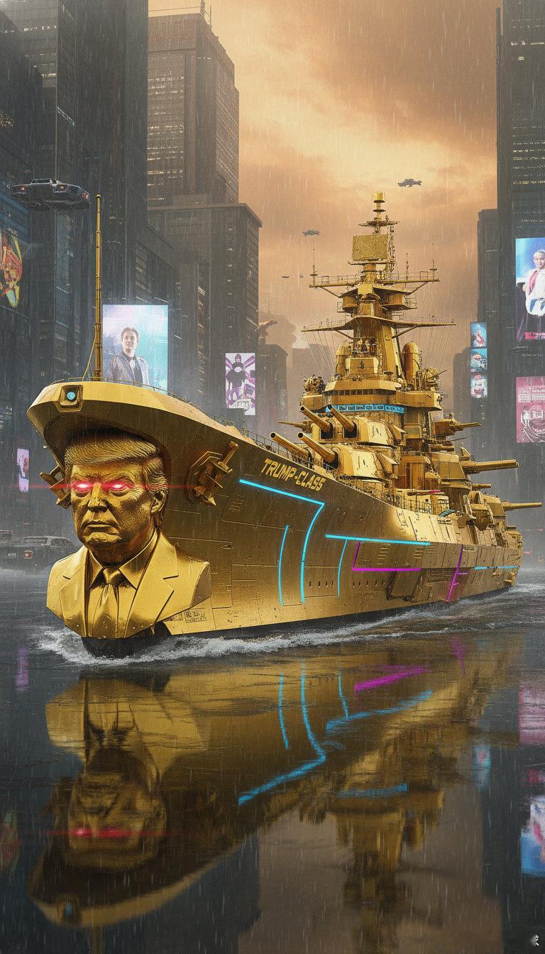 【特朗普宣布打造黄金舰队】当地时间12月22日，美国总统特朗普在海湖庄园正式宣布