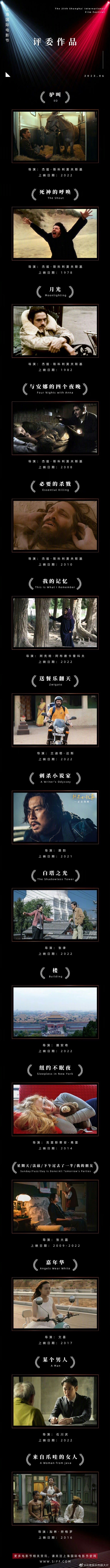 #上海国际电影节片单发布# 第25届#上海国际电影节#片单新公布：评委主席及评委