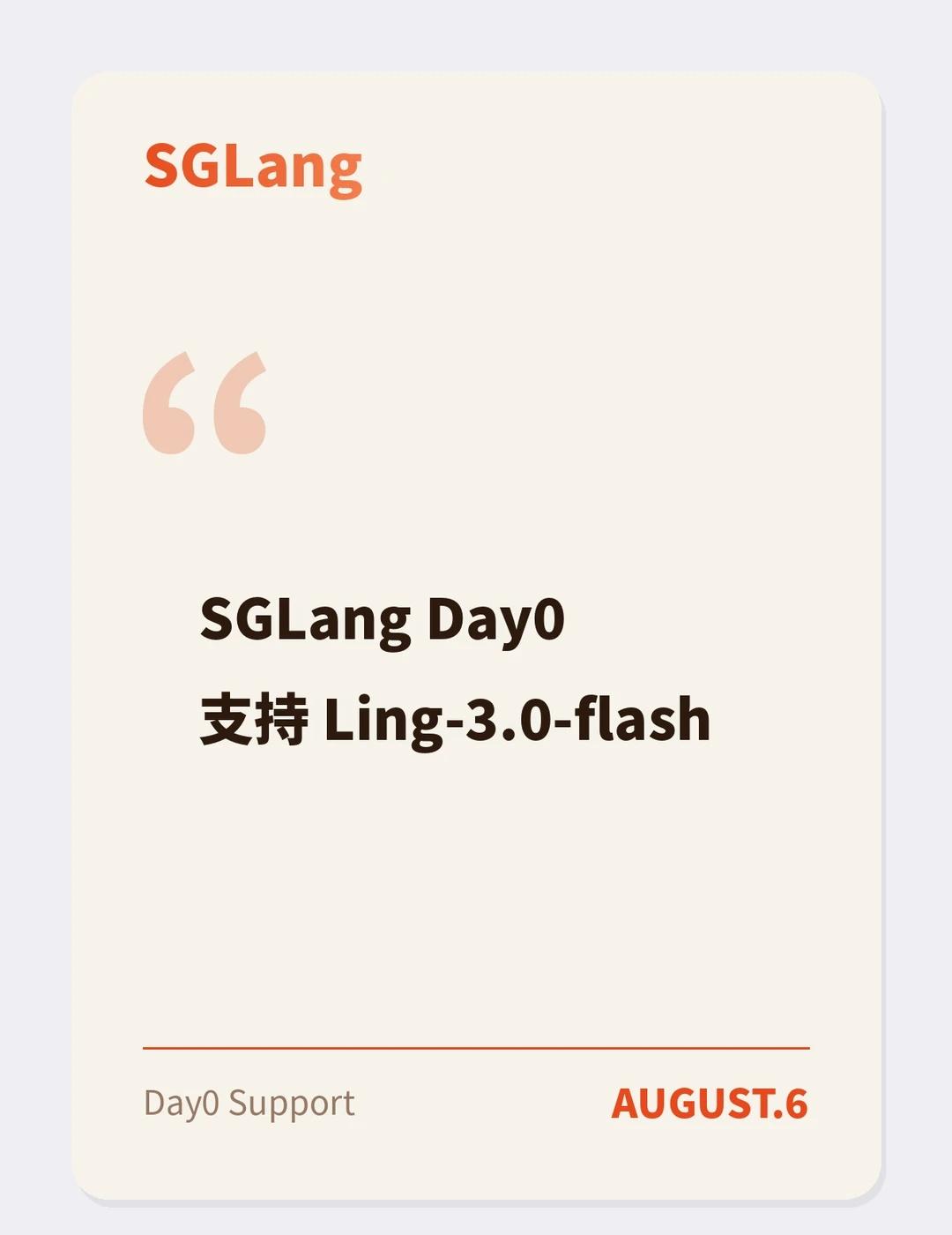 SGLang Day0 支持 Ling-3.0-Flash
Ling-3.0-f