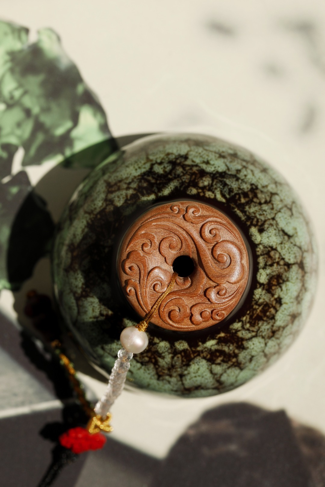 老山檀香 | 祥云纹 平安扣醇化水波老料，质地温润，小巧精致、味道纯正、奶香味浓