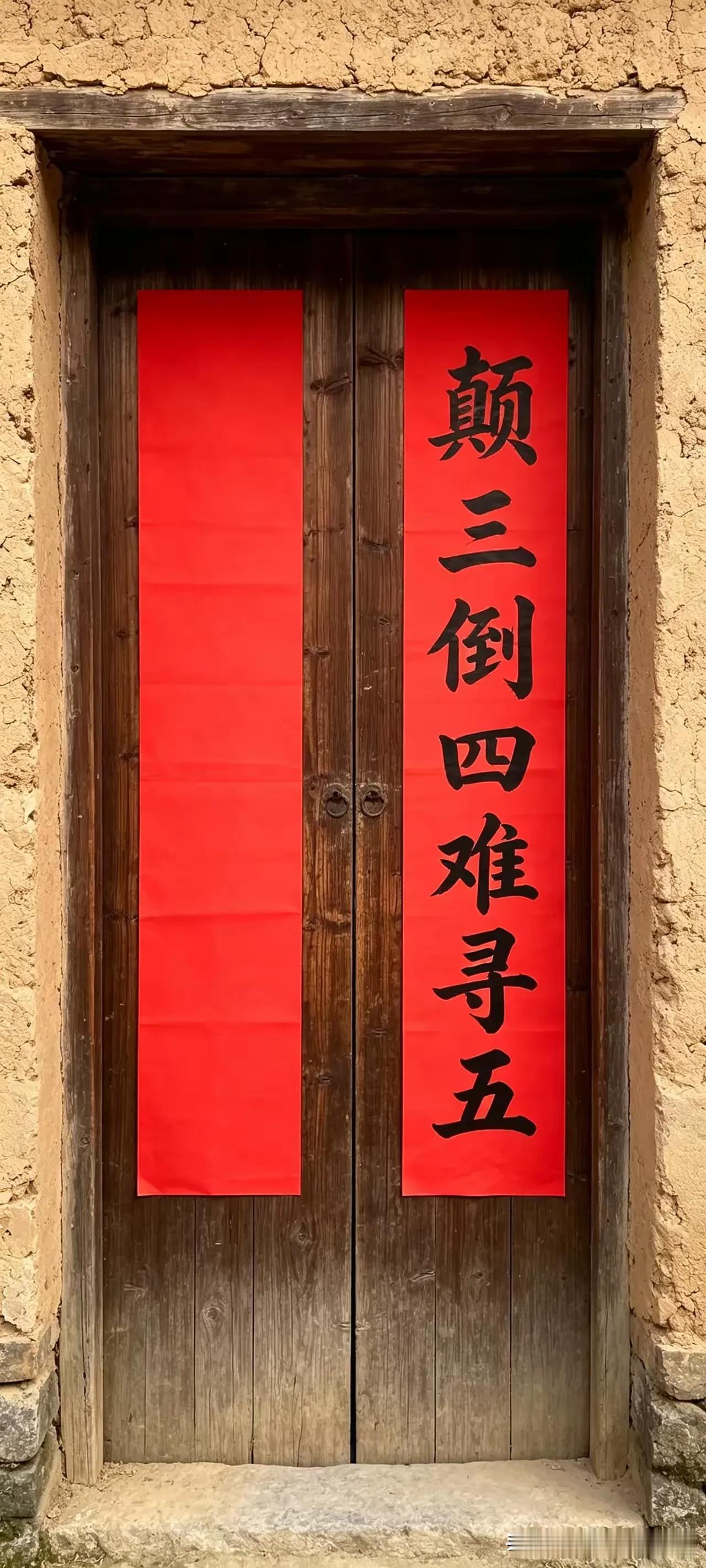 上联：颠三倒四难寻五。
下联：请您赐教！[作揖][作揖][作揖]