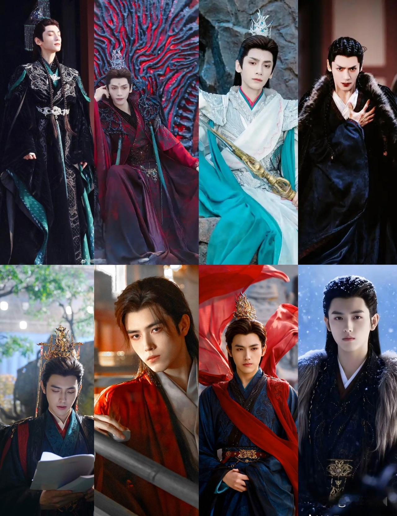 烬皇和师祖

同款服装，看看谁更俊朗？

第一套：墨绿色豪华礼服，烬皇赢

第二