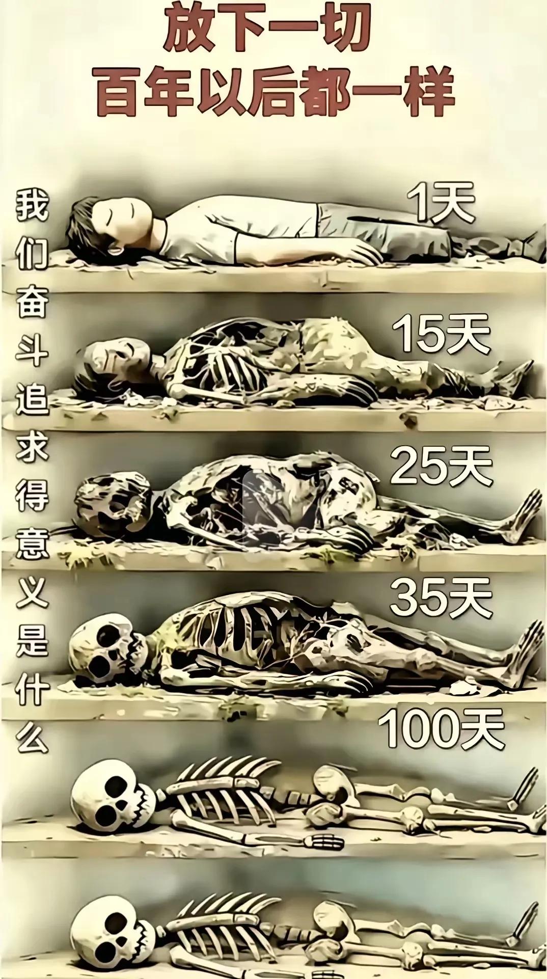 人类只有这样东西最公平，再有钱再有权也没有人帮忙去死，再厉害也得亲自去报到！人年