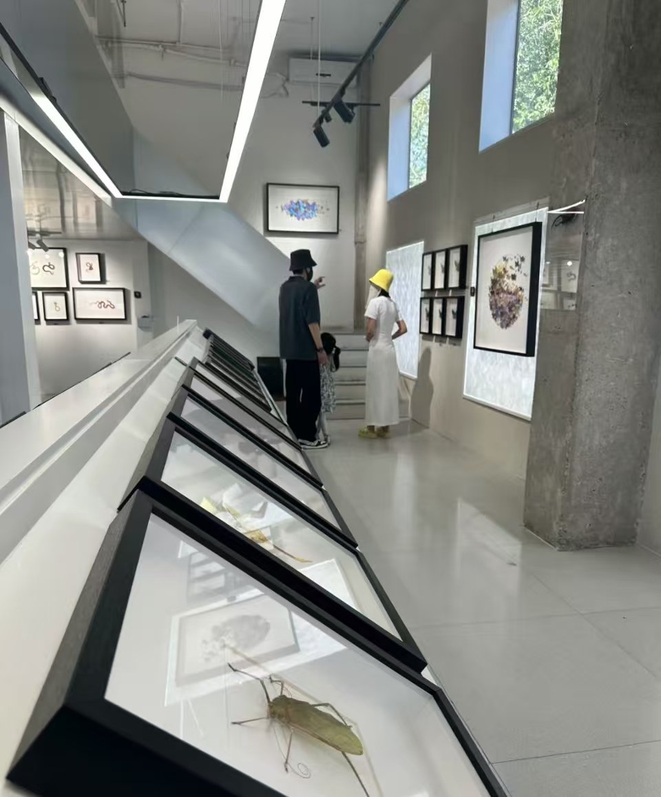 张若昀唐艺昕带娃做手工瓶张若昀唐艺昕带女儿逛艺术馆 张若昀、唐艺昕带女儿逛艺术馆