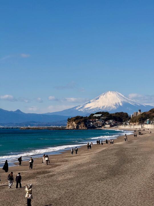 3.17📍镰仓实拍富士山同框！选对天气很重要！