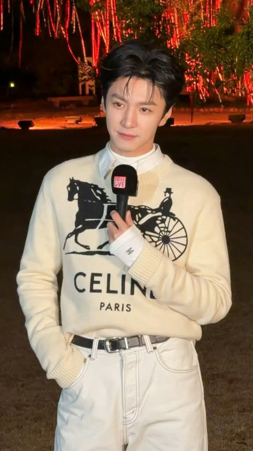 哲远欧巴、、、🥺今天好温柔捏🫳 陈哲远CELINE线下路透