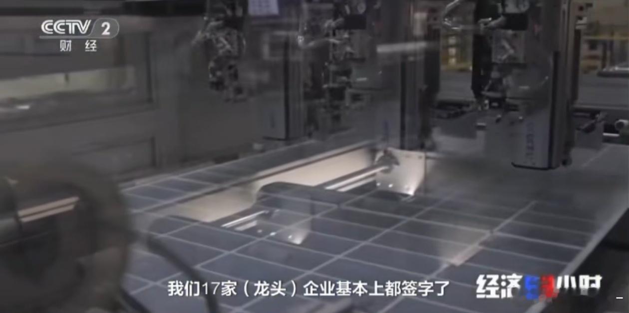 多晶硅 昨天的消息，协鑫集团董事长在央视访谈中提到：17家企业已基本签字，联合体