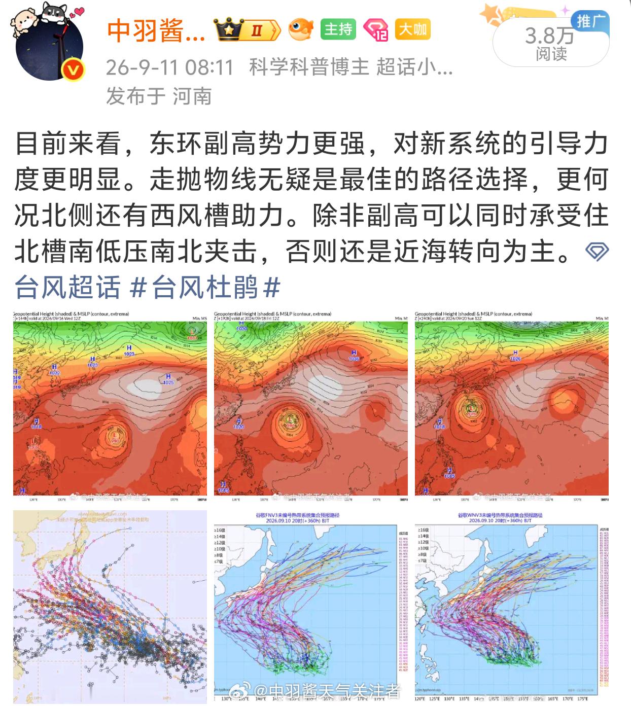 台风杜鹃 变化不大，小东西，人畜无害。 ​​​