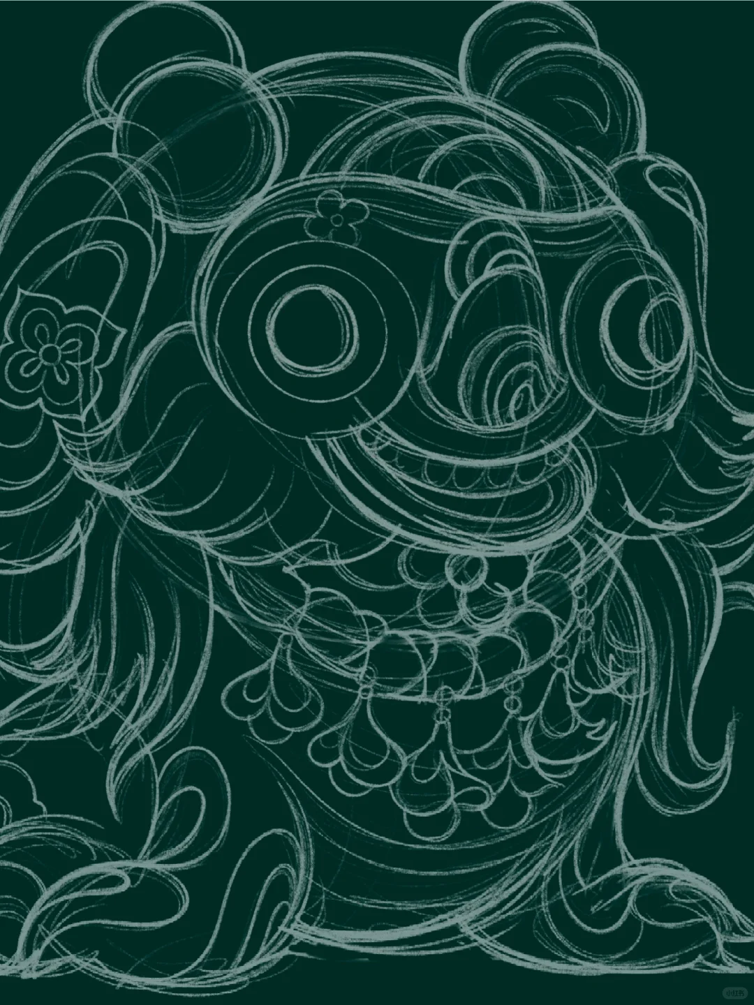 画了一个可爱的修勾勾～🐶
