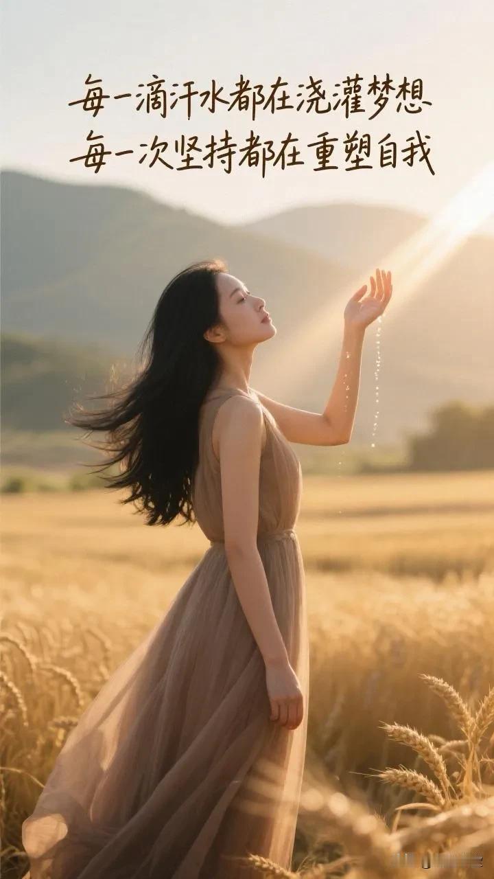 每一滴汗水都在浇灌梦想，每一次坚持都在重塑自我。不必追赶别人的脚步，只要今天比昨