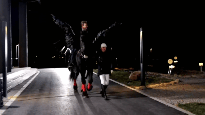 骑马的不一定是王子也可能是大胖媳妇 谁懂啊！大胖媳妇骑马送庆生惊喜这波太有排面，