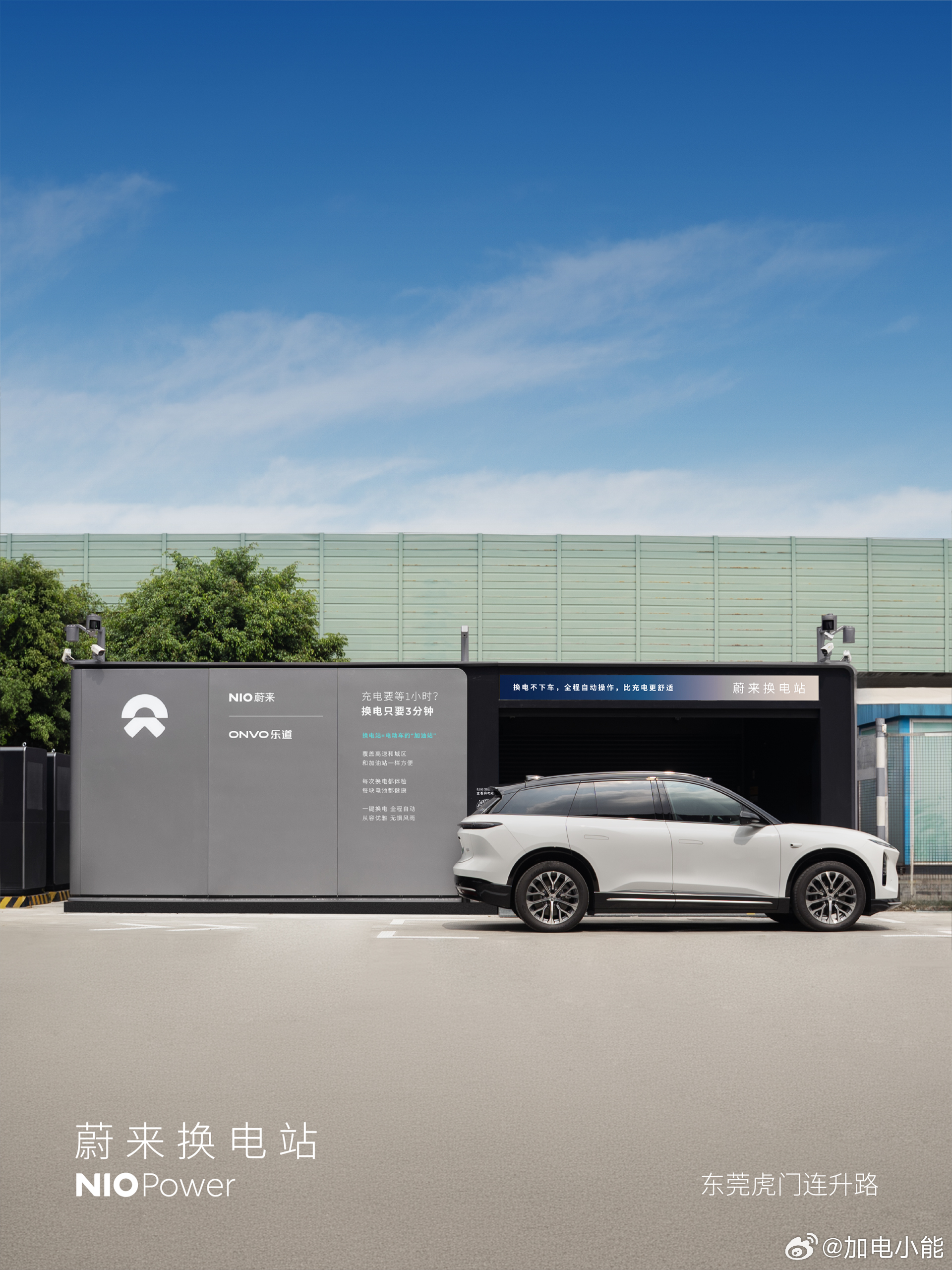 3月27日，NIO Power 6站上线NO.3768 蔚来换电站 | 东莞虎门