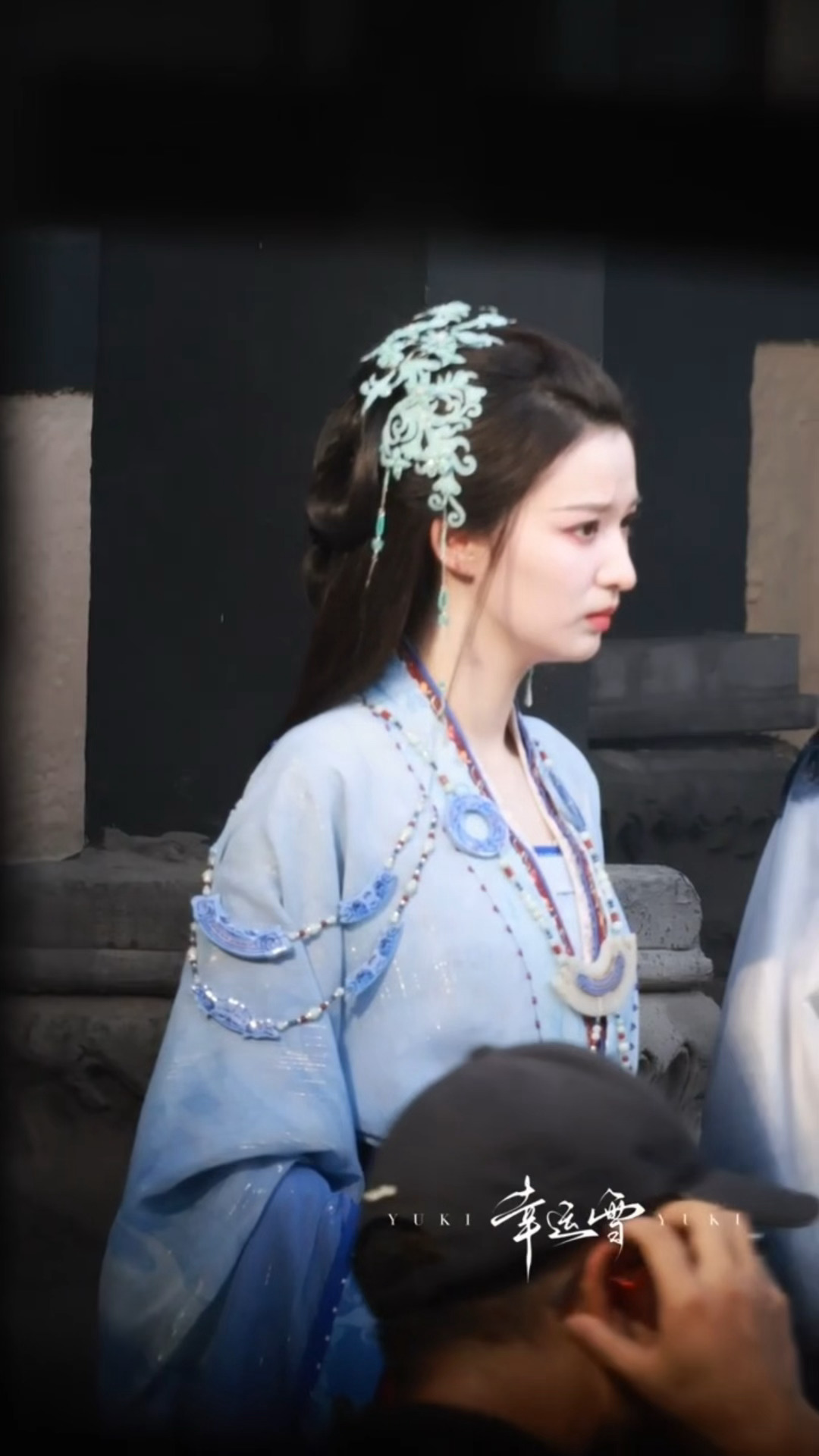 谁来懂一下战国裟椤…完全神女来的王楚然裟椤蓝衣神女造型 王楚然战国裟椤太有神性了