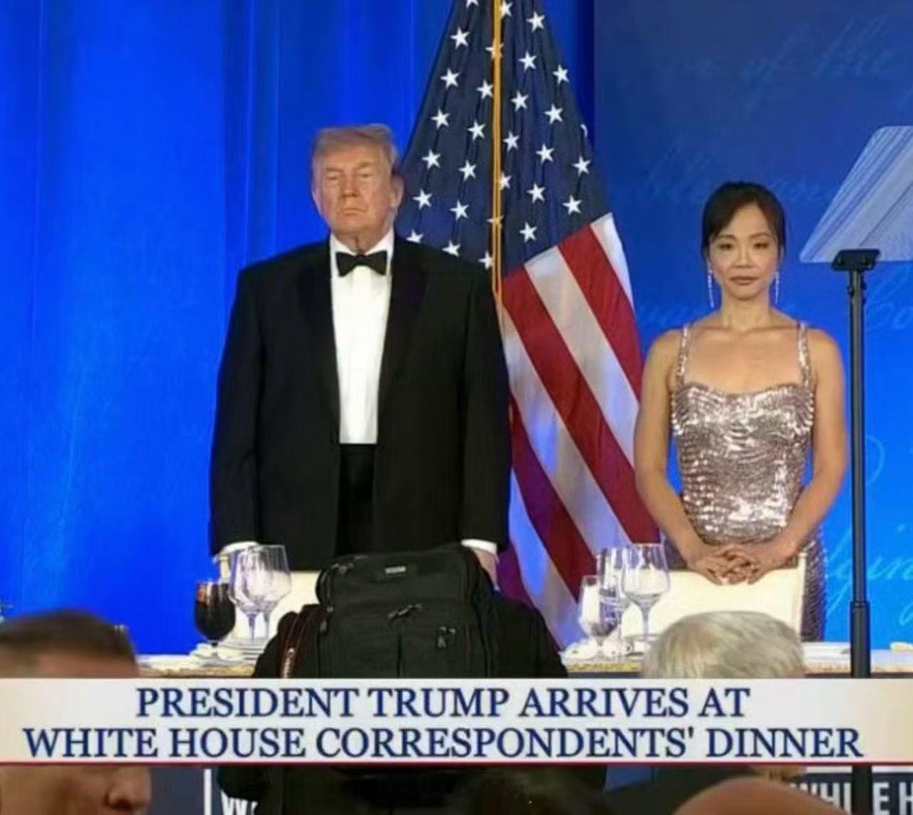 🔥🇺🇸被枪击打断的记者协会晚宴，今天在DC继续进行🔥第一夫人未到场，总统