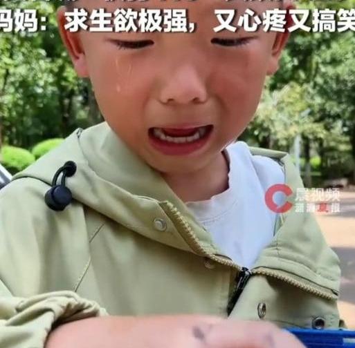 疼到什么程度？云南玉溪一个6岁娃摘柿子被洋辣子蛰了手背，张口就喊“妈妈快打110