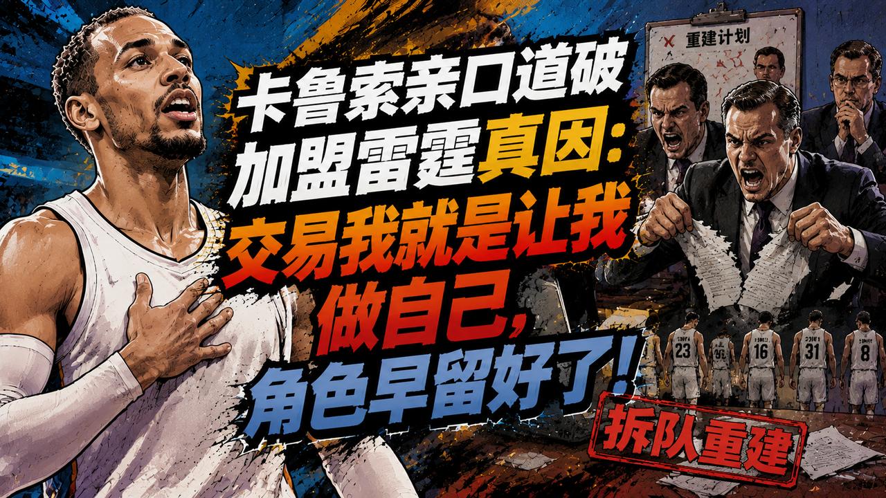 卡鲁索终于道破加盟雷霆队的真因：他们交易我过来，就是让我做自己，角色早就给我留好